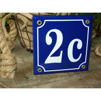 Huisnummer bord 'extra 1' 13x13 cm